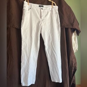 Eloquii Denim Jeans White Size 18